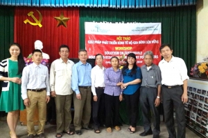 THE WORKSHOP FOR SUSTAINABLE DEVELOPMENT OF HOUSEHOLD BUSINESSES IN LONG HUNG TOWN, VAN GIANG DISTRICT, HUNG YEN PROVINCE.