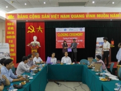 The Closing Ceremony for training Crab Hatchery production and incubation